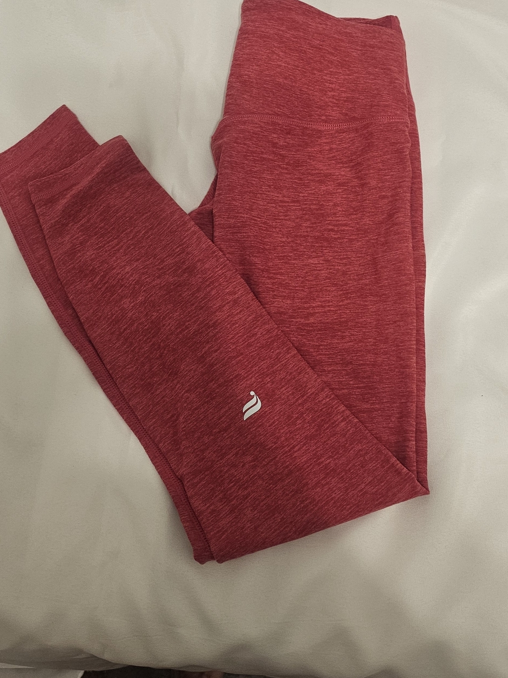 Fabletics Heathered Red High-Waist Leggings